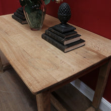 Load image into Gallery viewer, x SOLD Antique French Pale Oak Hall Table, Sofa Table, Kitchen Island or Table, or Desk. B11434
