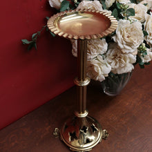 Load image into Gallery viewer, Antique French Holy Water Vessel, with Quatrefoil Fretwork Base, Fluted Pedestal. B11541
