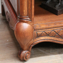 Load image into Gallery viewer, x SOLD Antique French Oak Bookcase, Three Section Open-fronted Bookcase Display Cabinet. B11670
