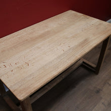 Load image into Gallery viewer, x SOLD Antique French Pale Oak Hall Table, Sofa Table, Kitchen Island or Table, or Desk. B11434
