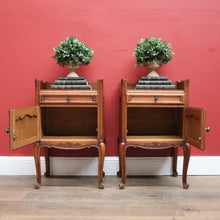 Load image into Gallery viewer, x SOLD A Pair of Vintage Lamp Table or Side Tables, Bedside Tables, French Oak. B11497
