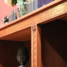 Load image into Gallery viewer, x SOLD Antique French Oak Bookcase, Three Section Open-fronted Bookcase Display Cabinet. B11670
