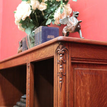 Load image into Gallery viewer, x SOLD Antique French Oak Bookcase, Three Section Open-fronted Bookcase Display Cabinet. B11670
