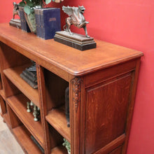 Load image into Gallery viewer, x SOLD Antique French Oak Bookcase, Three Section Open-fronted Bookcase Display Cabinet. B11670
