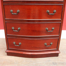 Load image into Gallery viewer, Vintage Johnson’s Australian Cedar Six Drawer Tallboy Chest of Drawers. B13139
