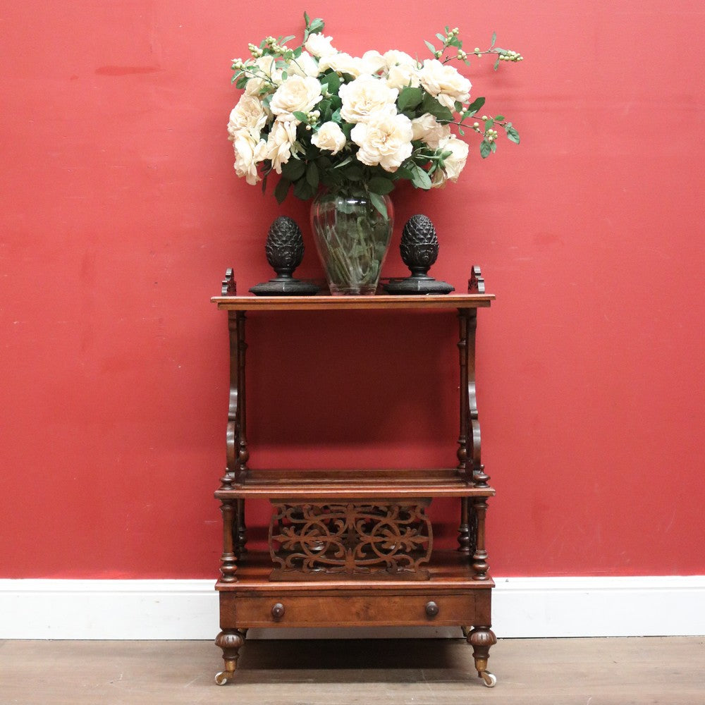 x SOLD Antique English Music Canterbury, Music Storage Canteen with Drawer. Mahogany c1860. B11948