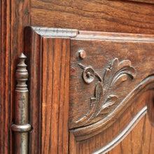 Load image into Gallery viewer, x SOLD Antique French Oak Two Drawer Two Door Narrow Hall Cabinet or Sideboard B11814
