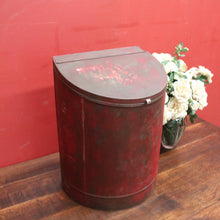 Load image into Gallery viewer, x SOLD Antique Lift-lid Coal Bucket, repurposed for Firewood, Laundry, Pet Food, Toys. B11839
