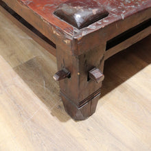 Load image into Gallery viewer, x SOLD  Large and Grand Mid-Century Coffee Table, Stretcher Base, Country Lodge Feel. B11513
