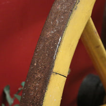 Load image into Gallery viewer, x SOLD A Pair of Antique French Wagon or Cart Wheels, Steel and Timber and a Weathered Charm. B11899
