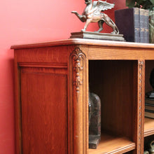 Load image into Gallery viewer, x SOLD Antique French Oak Bookcase, Three Section Open-fronted Bookcase Display Cabinet. B11670
