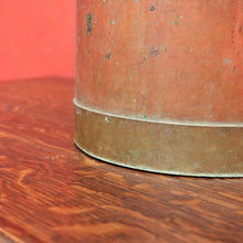 Load image into Gallery viewer, Antique Copper Watering Can or Bucket. Belgium. 9 Litre Internal Markers. France B11486
