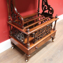 Load image into Gallery viewer, Antique English Music Canterbury, Music Storage Canteen with Drawer. Mahogany c1860. B11948
