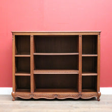 Load image into Gallery viewer, x SOLD Antique French Oak Bookcase, Three Section Open-fronted Bookcase Display Cabinet. B11670
