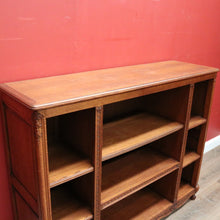 Load image into Gallery viewer, x SOLD Antique French Oak Bookcase, Three Section Open-fronted Bookcase Display Cabinet. B11670
