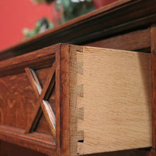 Load image into Gallery viewer, x SOLD Antique French oak Sideboard, Two Drawer 2 Door Hall or Entry Cabinet. B11539
