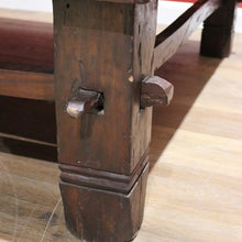 Load image into Gallery viewer, x SOLD  Large and Grand Mid-Century Coffee Table, Stretcher Base, Country Lodge Feel. B11513

