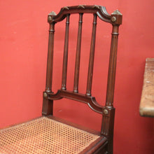 Load image into Gallery viewer, x SOLD Antique French Walnut Ladies Chair, Hall Chair, Bedroom or Dressing Table Chair. B11969
