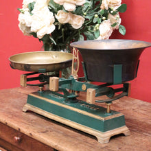 Load image into Gallery viewer, x SOLD French Force Cast Iron Market or Kitchen Scales with Brass Pans or Dishes, Decorative Display Piece. B11894
