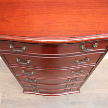 Load image into Gallery viewer, Vintage Johnson’s Australian Cedar Six Drawer Tallboy Chest of Drawers. B13139
