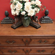 Load image into Gallery viewer, x SOLD Antique French Oak Chest of Drawers, a Three Drawer Sideboard or Linen Chest B11431
