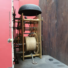 Load image into Gallery viewer, Antique Oak Longcase Clock John Topham Cheshire c1830 Working. B12988
