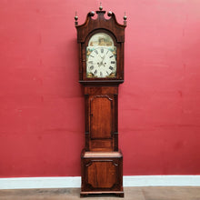 Load image into Gallery viewer, Antique Oak Longcase Clock John Topham Cheshire c1830 Working. B12988
