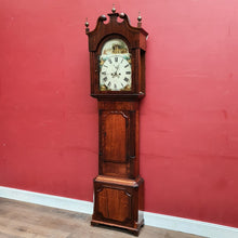 Load image into Gallery viewer, Antique Oak Longcase Clock John Topham Cheshire c1830 Working. B12988
