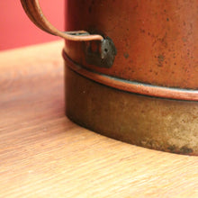 Load image into Gallery viewer, x SOLD Antique French Country Copper and Brass Bucket, Water Bucket or Pail. B11489
