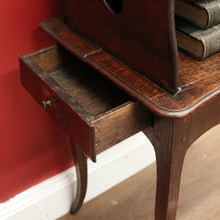 Load image into Gallery viewer, x SOLD Antique French Oak Country Farmhouse Lamp Table, Side Table with Single Drawer. B12055
