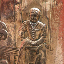 Load image into Gallery viewer, x SOLD Antique French Umbrella Holder with a Pressed Tavern Scene to the Body. B 11564
