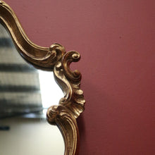 Load image into Gallery viewer, Vintage Italian Mirror, Florentine (Italy) Gilt Framed Shield-Shaped Wall Mirror. B11311

