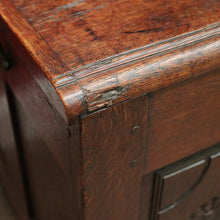 Load image into Gallery viewer, Antique Oak French Coffer or Blanket Box, End-of-Bed Trunk or Chest or Storage Box. B11316

