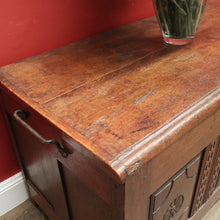 Load image into Gallery viewer, Antique Oak French Coffer or Blanket Box, End-of-Bed Trunk or Chest or Storage Box. B11316
