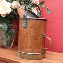 Load image into Gallery viewer, x SOLD Antique French Country Copper and Brass Bucket, Water Bucket or Pail. B11489
