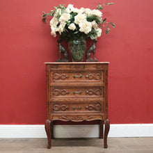 Load image into Gallery viewer, x SOLD Antique Hall Cabinet or Foyer Cabinet, or 3 Drawer Chest of Drawers. French Oak. B11575
