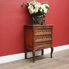 Load image into Gallery viewer, x SOLD Antique Hall Cabinet or Foyer Cabinet, or 3 Drawer Chest of Drawers. French Oak. B11575
