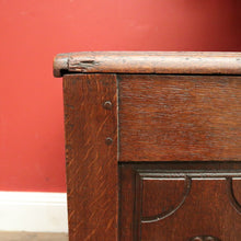 Load image into Gallery viewer, Antique Oak French Coffer or Blanket Box, End-of-Bed Trunk or Chest or Storage Box. B11316
