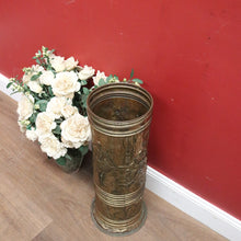 Load image into Gallery viewer, x SOLD Antique French Umbrella Holder with a Pressed Tavern Scene to the Body. B 11564
