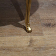 Load image into Gallery viewer, x SOLD Italian Brass and Marble Oval Shaped Coffee Table or Lamp Side Table B11372
