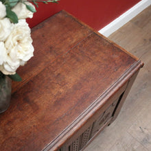 Load image into Gallery viewer, Antique Oak French Coffer or Blanket Box, End-of-Bed Trunk or Chest or Storage Box. B11316
