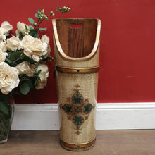 Load image into Gallery viewer, x SOLD Antique Italian Florentine Umbrella Holder or Stand, Hand-painted Florentine Pattern. B11901
