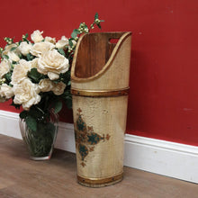 Load image into Gallery viewer, x SOLD Antique Italian Florentine Umbrella Holder or Stand, Hand-painted Florentine Pattern. B11901
