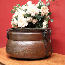 Load image into Gallery viewer, x SOLD Antique French Cauldron, Brass Fire Bucket or Storage Vessel, or Planter, Jardinière. B11841
