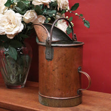 Load image into Gallery viewer, x SOLD Antique French Country Copper and Brass Bucket, Water Bucket or Pail. B11489
