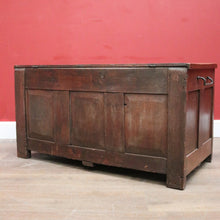 Load image into Gallery viewer, Antique Oak French Coffer or Blanket Box, End-of-Bed Trunk or Chest or Storage Box. B11316
