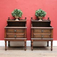 Load image into Gallery viewer, x SOLD Pair of 1940s Antique French Lamp or Side Tables or Bedside Cabinets. B11797
