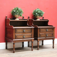 Load image into Gallery viewer, x SOLD Pair of 1940s Antique French Lamp or Side Tables or Bedside Cabinets. B11797
