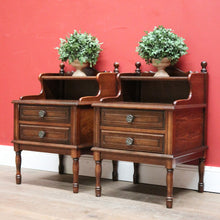 Load image into Gallery viewer, x SOLD Pair of 1940s Antique French Lamp or Side Tables or Bedside Cabinets. B11797
