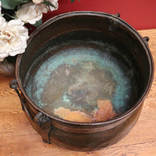 Load image into Gallery viewer, x SOLD Antique French Cauldron, Brass Fire Bucket or Storage Vessel, or Planter, Jardinière. B11841
